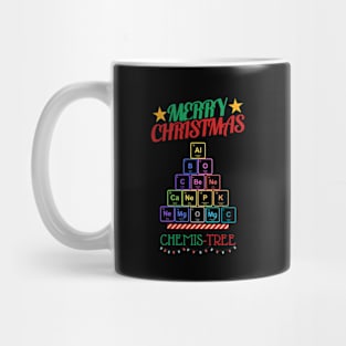 Chemistry tree, merry christmas, periodic table Mug